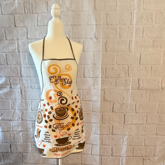Coffee Shop Themed Apron - Picture 1 of 1